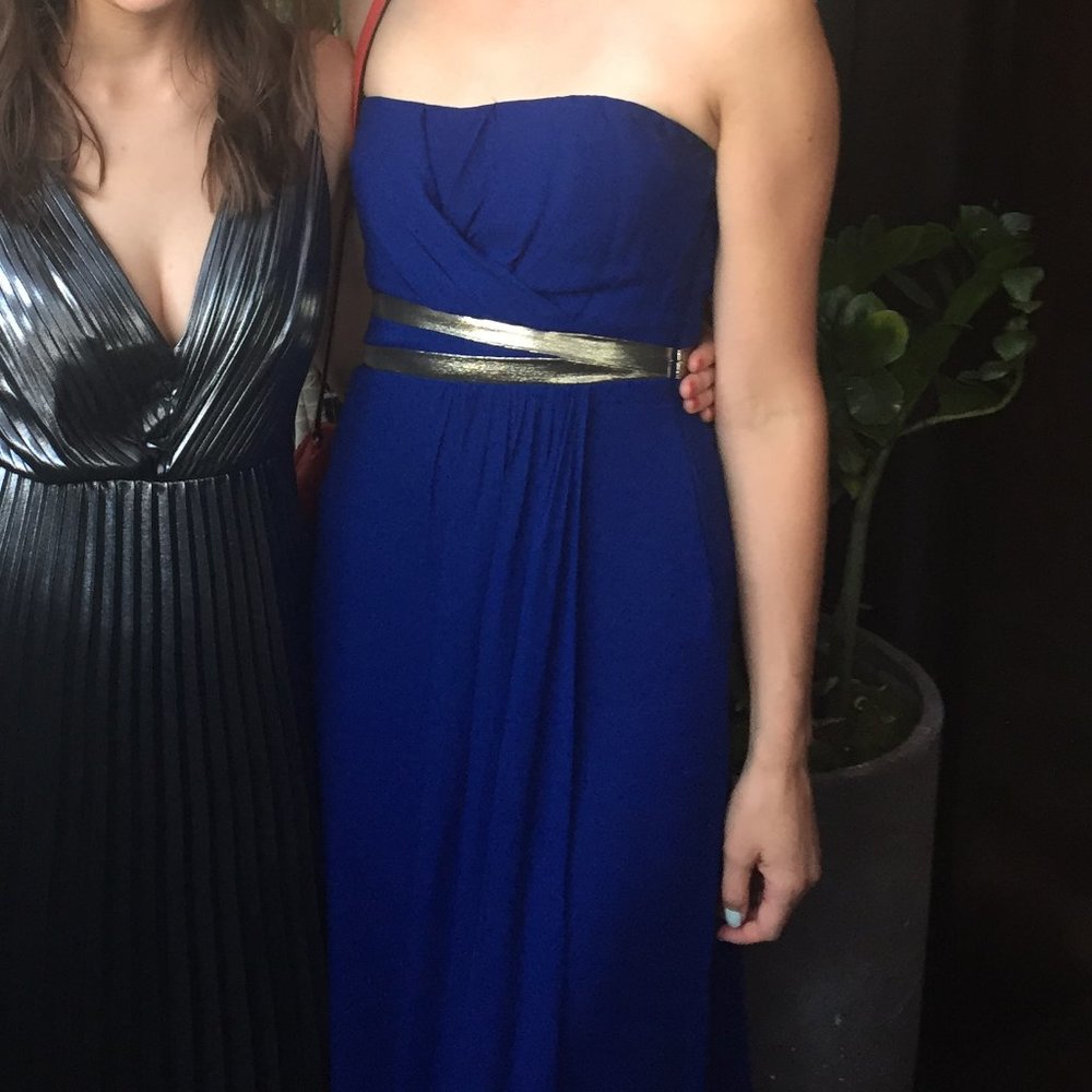 Nicole Miller Grecian floor-length dress